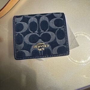 Coach Denim Snap Wallet